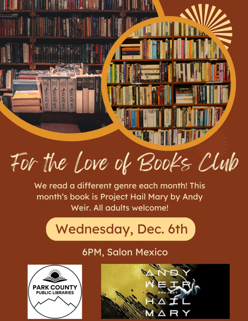 Fairplay Library Calendar To Park County Public Libraries