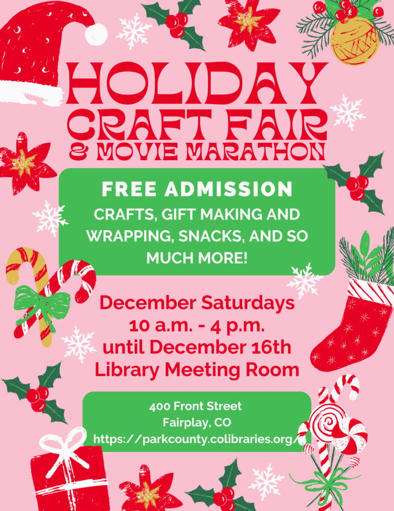 Fairplay Library Calendar To Park County Public Libraries