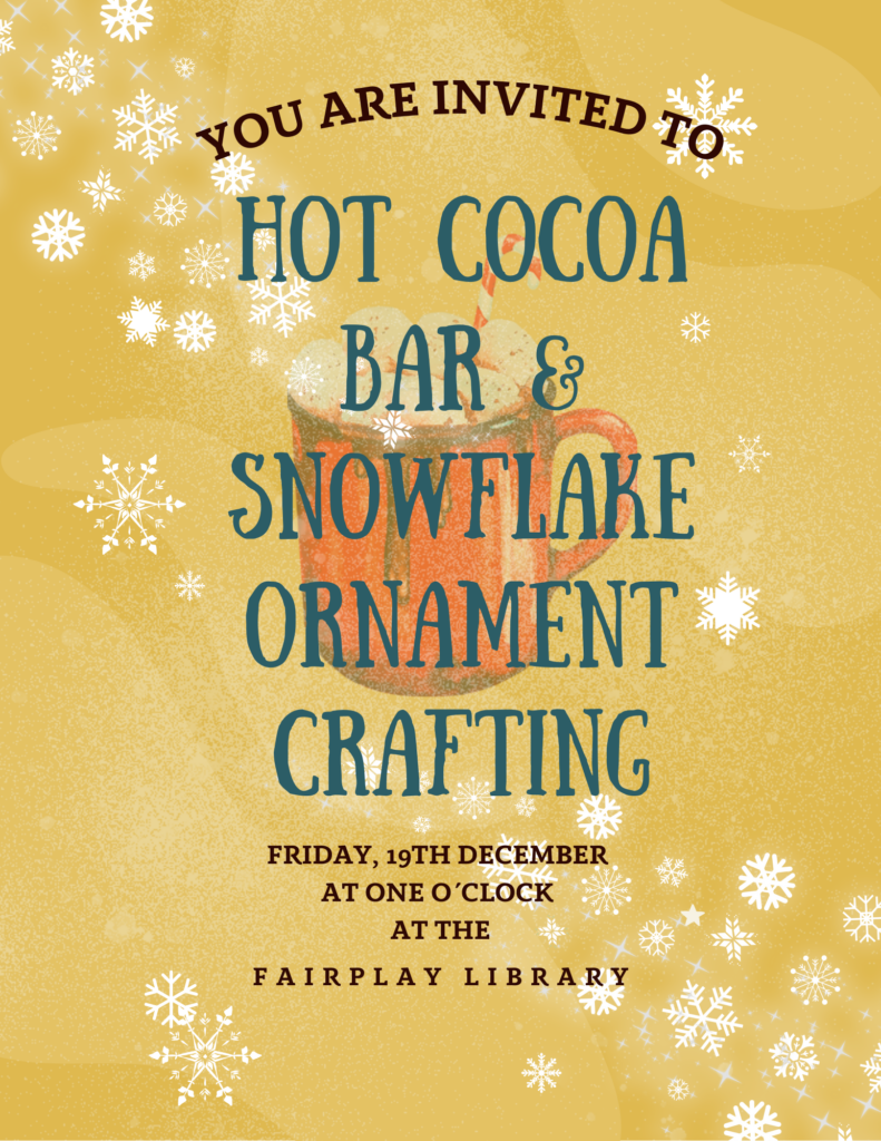 Hot Cocoa Bar & Snowflake Ornament Crafting